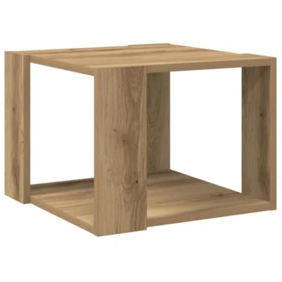 Abbildung von vidaXL Couchtisch Artisan Eiche 40x40x30 cm Holzwerkstoff, Beistelltisch, Wohnzimmertisch, Akzenttisch, Sofatisch, Kaffeetisch, Beistelltisch