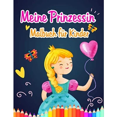 Abbildung von Meine Prinzessin malbuch für Kinder: Kinder ab 3 Jahren, Prinzessinnen Malbuch, mädchen prinzessin.