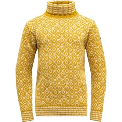 Abbildung von Devold Unisex Svalbard High Neck Pullover, Arrowwood Offwhite, M