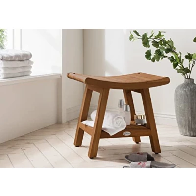 Abbildung von Destiny Badhocker SPA &amp; LIVING, Japan Style mit Ablagefach 52x35,5x45,5cm, Teak