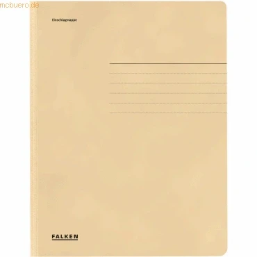 Abbildung von Falken Einschlagmappe A4 mit 3 Klappen chamois