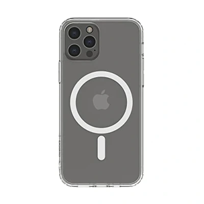 Abbildung von Belkin MagSafe kompatible Hülle Für Das IPhone 12/12 Pro (mit Antimikrobieller Beschichtung, Integrierten Magneten Und Erhöhten Rändern Zum Schutz Der Kamera), MSA002BTCL