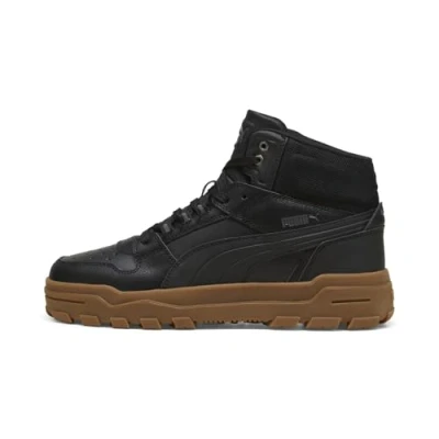 Abbildung von Puma Rebound Abrupt Sneakers Unisex Schuhe Mit Plain Black/Shadow Gray/Bronze Größe: 36