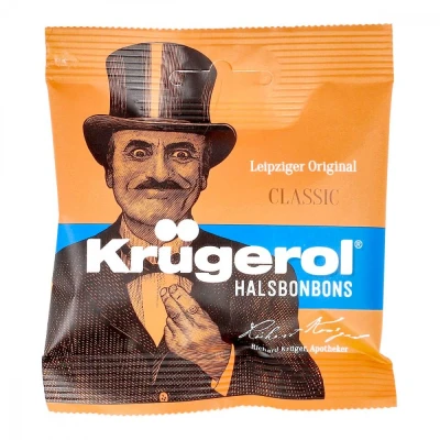 Abbildung von Krügerol Halsbonbons zuckerhaltig
