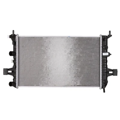 Abbildung von NRF 58176 Kühler, Motorkühlung Aluminium 600 366 24 mit Anbauteilen Kühlrippen gelötet OPEL: Astra G CC, Caravan, Limousine