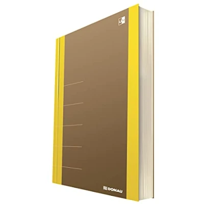 Abbildung von DONAU LIFE 1370001FSC 11 Notizbuch/ Notizblock kariert mit Organiser 80 Seiten, Softcover, GelbFür Büro, Schule und Zuhause als Tagebuch, Bullet Journal, Schreibheft Stilvolles design die FSC®