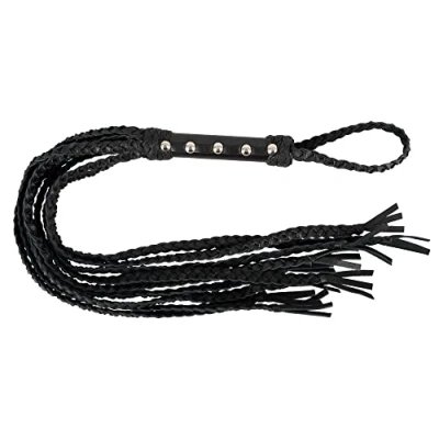 Abbildung von Peitsche „CatONine“ aus Leder, 70 cm