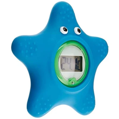 Abbildung von Gima Badethermometer, C, Seesternform, Temperaturbereich 0 bis 70C, Lieferung in aufhängbarer Blisterverpackung, genau und sicher, für Kinder.