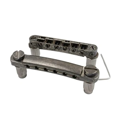 Abbildung von Guyker Guitar Tune O Matic Bridge and Stop Bar Tailpiece Combo with Anchors Studs Replacement Compatible LP SG EPI 6 String Electric Relic