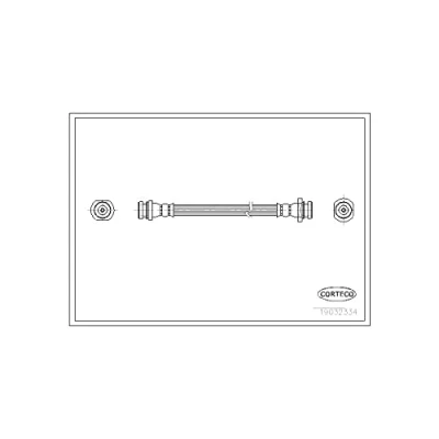 Abbildung von CORTECO 19032334 Bremsschläuche Hinterachse 300 SUZUKI: Samurai SUV, Vitara I SUV Cabrio,