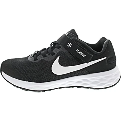 Abbildung von NIKE Performance Revolution 6 Flyease (GS Laufschuh Neutral für Kinder, Größe: 38, Black/dark smoke grey/white Schuhe