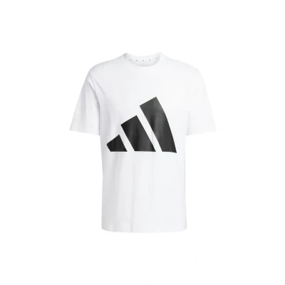 Abbildung von adidas Sportswear Essentials BIG LOGO Single Tshirt print White black, Herren, Größe: Small, black