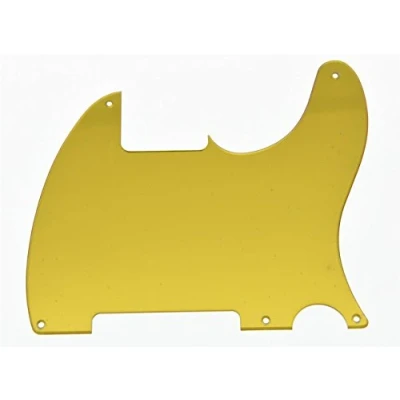 Abbildung von kaish Gold Spiegel blanko, 5 Loch Pickguard Schlagbrett für Fender Esquire Tele Telecaster