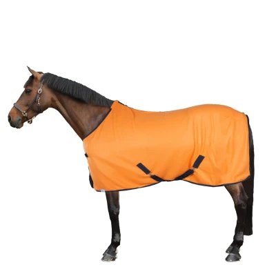 Abbildung von Harry&#039;s Horse fleecedecke Colors oranje Unterlänge: 175 cm &amp; Rückenlänge: 125
