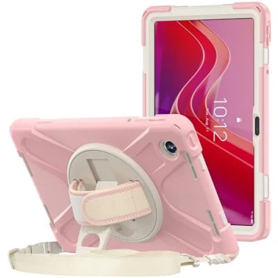 Abbildung von ProCase Hart Hülle für 11&quot; Lenovo Tab M11 2024 mit Stifhalter, Heavy Duty Stoßfest Robust Case Hybrid Cover Rosa