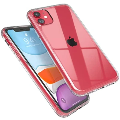 Abbildung von EAZY CASE Premium Crystal TPU Hülle kompatibel mit iPhone 11 Schutzhülle Silikon Kameraschutz, Slimcover, Handyhülle, Silikonhülle, Backcover, Durchsichtig, Transparent