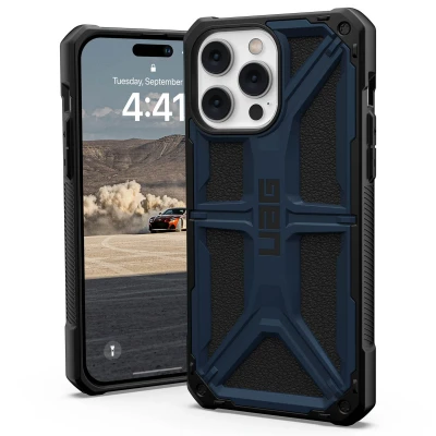 Abbildung von Apple iPhone 14 Pro Max Hülle Kunststoff UAG Hard Case/Backcover Handyhülle Blau Shockproof/Stoßfest
