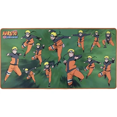 Abbildung von Konix Naruto Shippuden Gaming Mauspad XXL 90 x 46 cm rutschfeste Gummibasis Multi Clonage Motiv