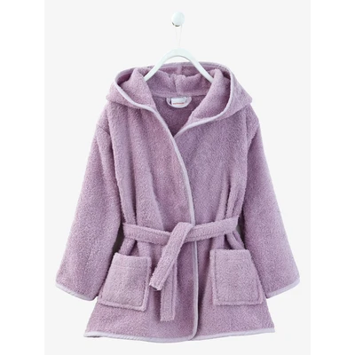 Abbildung von Vertbaudet Kinder Bademantel mit Kapuze violett 146/152