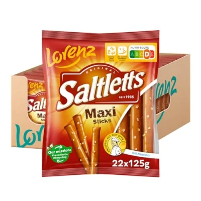 Abbildung von Lorenz Snack World Saltletts Maxi Sticks, 22er Pack (22 x 125 g)