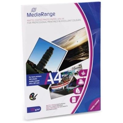 Abbildung von MediaRange DIN A4 laser paper matte coated 120g, 100 sheets