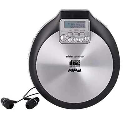Abbildung von Silva Schneider MCD50 Tragbarer CD Player CD, R, RW, MP3 Fühlbare Tasten Aluminium (Matt), SC, 251004