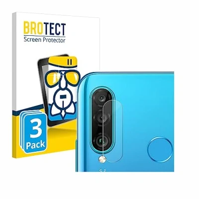 Abbildung von BROTECT Schutzglas für Huawei P30 lite/New Edition (Kamera) (3 Stück) Schutzfolie Panzer Folie Glas [Extrem Kratzfest 9H, Anti Fingerprint,