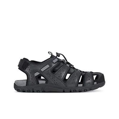 Abbildung von Geox UOMO Strada Trekkingsandale, Herren, Größe: 43, Black Schuhe