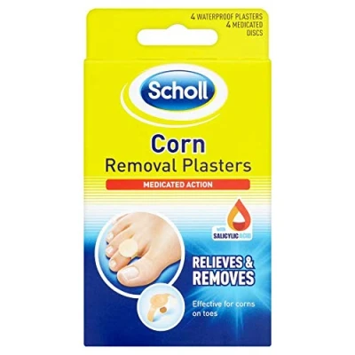 Abbildung von Scholl Medizinisches Maisentfernungsset, 4 Pflaster und medizinische Scheiben (Verpackung kann variieren)