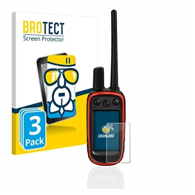Abbildung von BROTECT Schutzglas für Garmin Alpha 100 (3 Stück) Schutzfolie Panzer Folie Glas [Extrem Kratzfest 9H, Anti Fingerprint, Ultra Transparent]