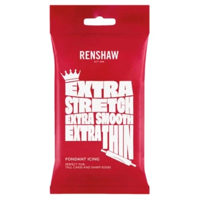 Abbildung von Renshaw extra Stretch, glatt, dünn, Fondant Zuckerguss, Weiß, 1 kg (1 Stück)