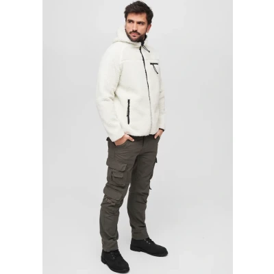 Abbildung von Brandit Worker Fleecejacke, Herren, Größe: 3XL, White