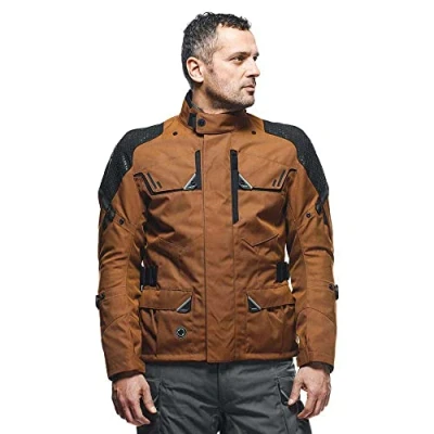 Abbildung von Dainese Ladakh 3L D Dry Jacket, Wasserdichte Motorrad Tourenjacke, Schulter Und Ellbogenprotektoren, 4 Jahreszeiten, Herren Motorradjacke, Monk&#039;S Robe/Schwarz, 46
