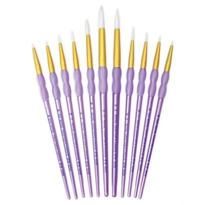 Abbildung von Royal &amp; Langnickel RCC 305 Crafters Choice, White Taklon 11 teiliges Rundpinsel Set