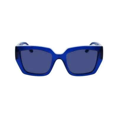 Abbildung von Karl Lagerfeld Unisex KL6143S Sunglasses, 400 Blue, 53