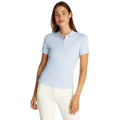 Abbildung von Tommy Hilfiger Poloshirt, Damen, Größe: 3XL, Breezy blue