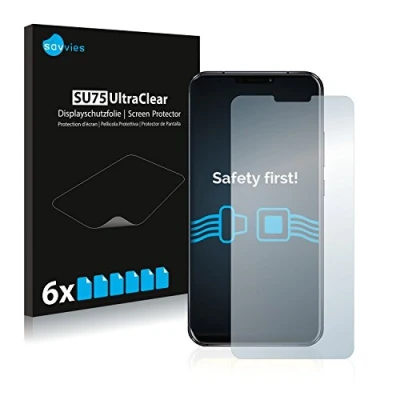 Abbildung von Savvies 6 Stück Schutzfolie für ASUS ZenFone 5z ZS620KL Displayschutz Folie Ultra Transparent