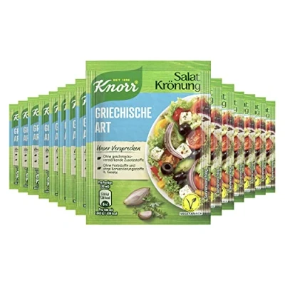 Abbildung von Knorr Salatkrönung Griechische Art für leckeres Salatdressing mit natürlichen Zutaten* 15x 52 ml