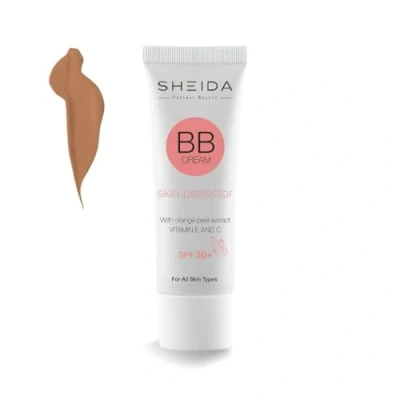 Abbildung von SHEIDA BB Creme Medium, Getönte Tagescreme mit SPF 30+, 24h Feuchtigkeit und Hautoptimierer für einen ebenmäßigen Teint, angereichert Vitamin E &amp; C