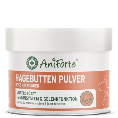 Abbildung von AniForte Hagebuttenpulver für Hunde &amp; Katzen 250g 100% Hagebutten, reich an Vitamin C, zur Unterstützung des Immunsystems