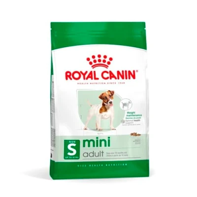 Abbildung von Royal Canin Mini Adult Doppelpack 2 x 800 g Trockennahrung für ausgewachsene kleine Hunde Kann zur optimalen Versorgung Kleiner Hunderassen eingesetzt Werden Mit EPA &amp; DHA
