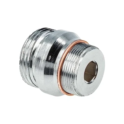 Abbildung von tecuro Strahlregler Aufnahme Adapter für Ausläufe an Armaturen M22 x1 auf 3/4 AG