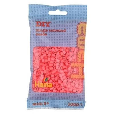 Abbildung von Hama 207 44 Perlen, Pastell rot, 1000 Stück