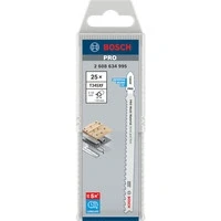 Abbildung von Bosch 25x PRO Thick and Thin Multi Material T345XF Stichsägeblatt (für Holz mit Nägeln, Stahl, Länge 132 mm, Professional Zubehör Stichsäge)