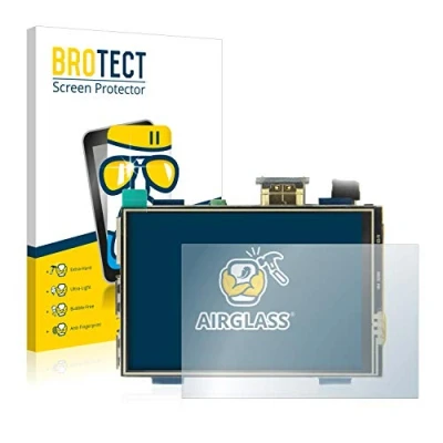 Abbildung von BROTECT Schutzglas für Raspberry Pi Touchscreen (3.5&quot;) Schutzfolie Panzer Folie Glas [Extrem Kratzfest 9H, Anti Fingerprint, Ultra Transparent]