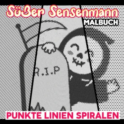Abbildung von Süßer Sensenmann Punkte Linien Spiralen Malbuch: Fördern Sie die Kreativität mit 30 gruseligen und Horror Malvorlagen zum Ausmalen Entspannen ... Erwachsene an besonderen Tagen