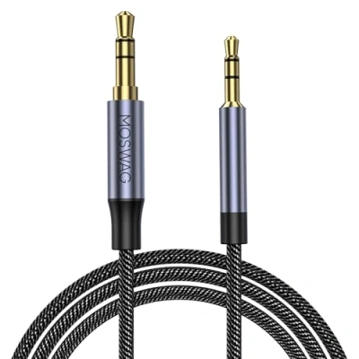 Abbildung von MOSWAG 3.5mm auf 2.5mm Aux Kabel Cord,2.5mm Audio,2.5 mm 3.5 mm,3.5mm 2.5mm,2.5 Ersatz für Bose 700 QuietComfort QC45 QC35II QC35 QC25 Noise Cancelling Kopfhörer