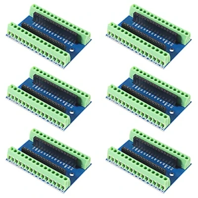 Abbildung von AITRIP I/O Shield Erweiterungskarte Expansion Board Terminal Adapter für Arduino Nano,6 STÜCKE