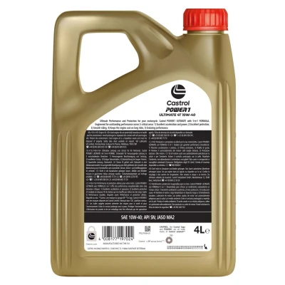 Abbildung von Castrol Power 1 Ultimate 4T 10W 40 4l Motoröl 15FFA2
