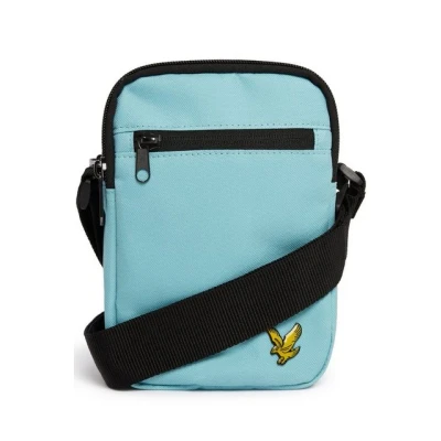 Abbildung von Lyle &amp; Scott Umhängetasche Herren Blau Schultertasche mit zwei Taschen, strapazierfähigem Stoff und Steinadлер Emblem